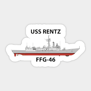 USS RENTZ - FFG-46 OH PERRY CLASS Sticker